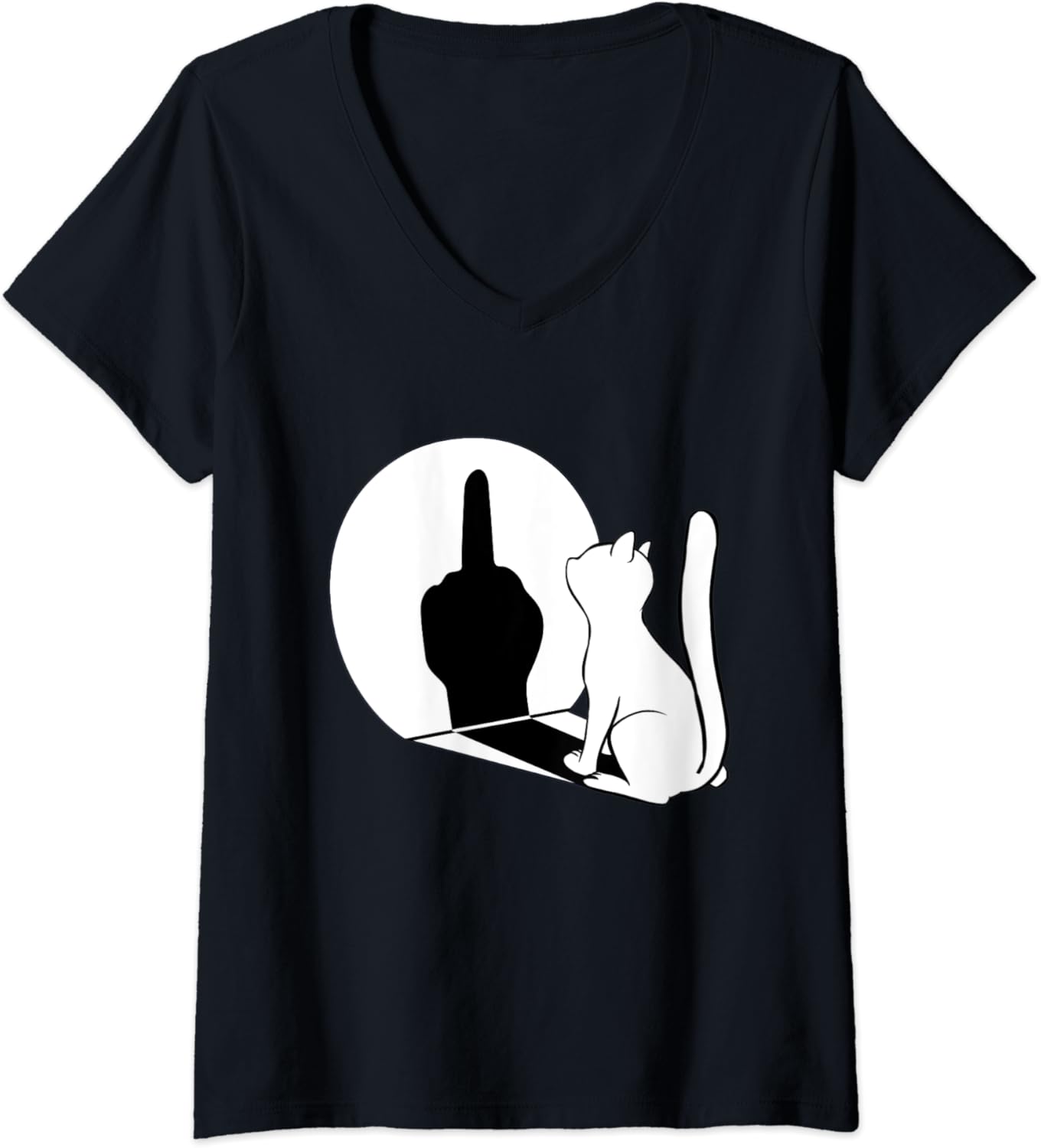 Gatto Che Fa Il Dito Medio Donna Dito medio Gatto dichiarazione Gatto regalo divertente Maglietta